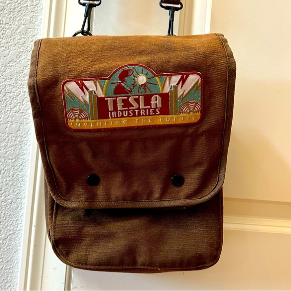 Rothco Tesla Industries crossbody map adventure bag. Embroidered patch. Military - Picture 1 of 16